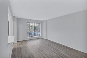 Luxury Apartment Building Exterior in Huntington Metro Area